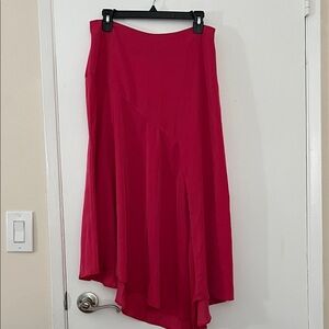 Who What Wear Asymmetrical Pink Skirt